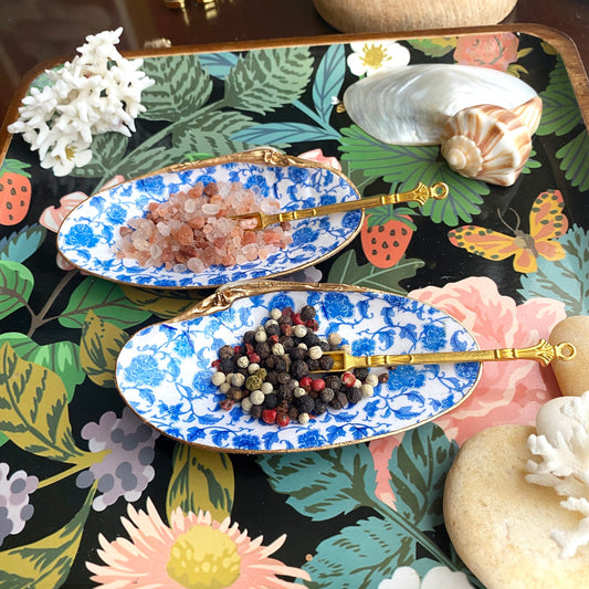 Handcrafted Clam Shell Salt and Pepper Dishes – Beach House Table Decor
