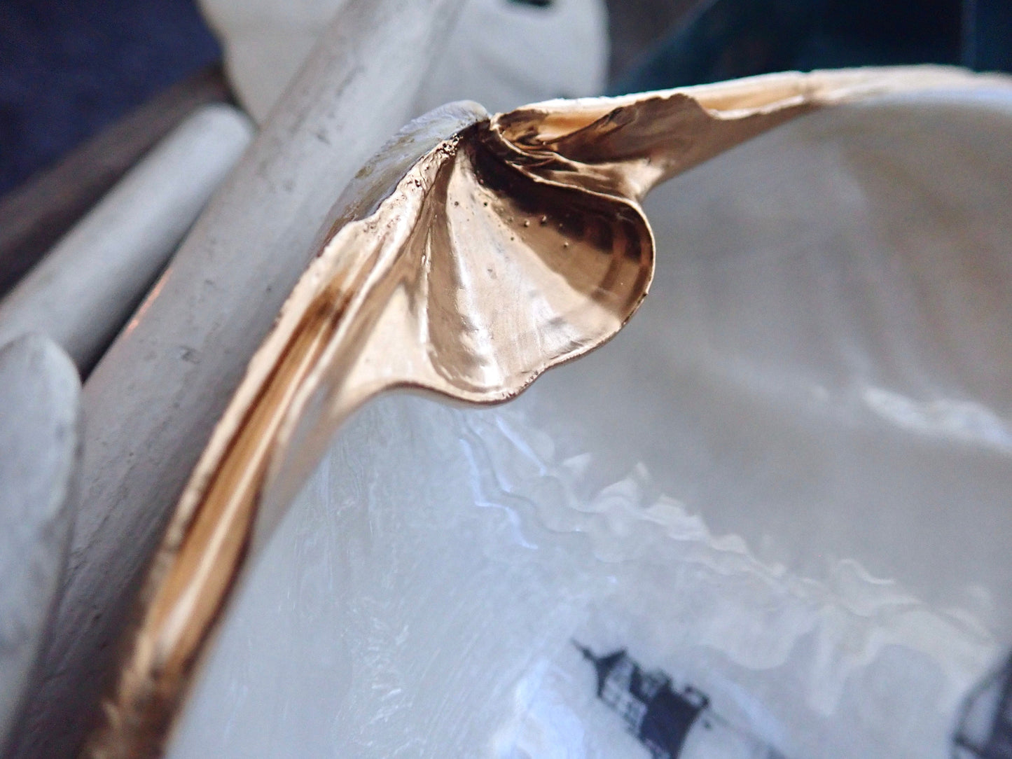 Decoupage Clam Shell Trinket Dish Portland Head Lighthouse