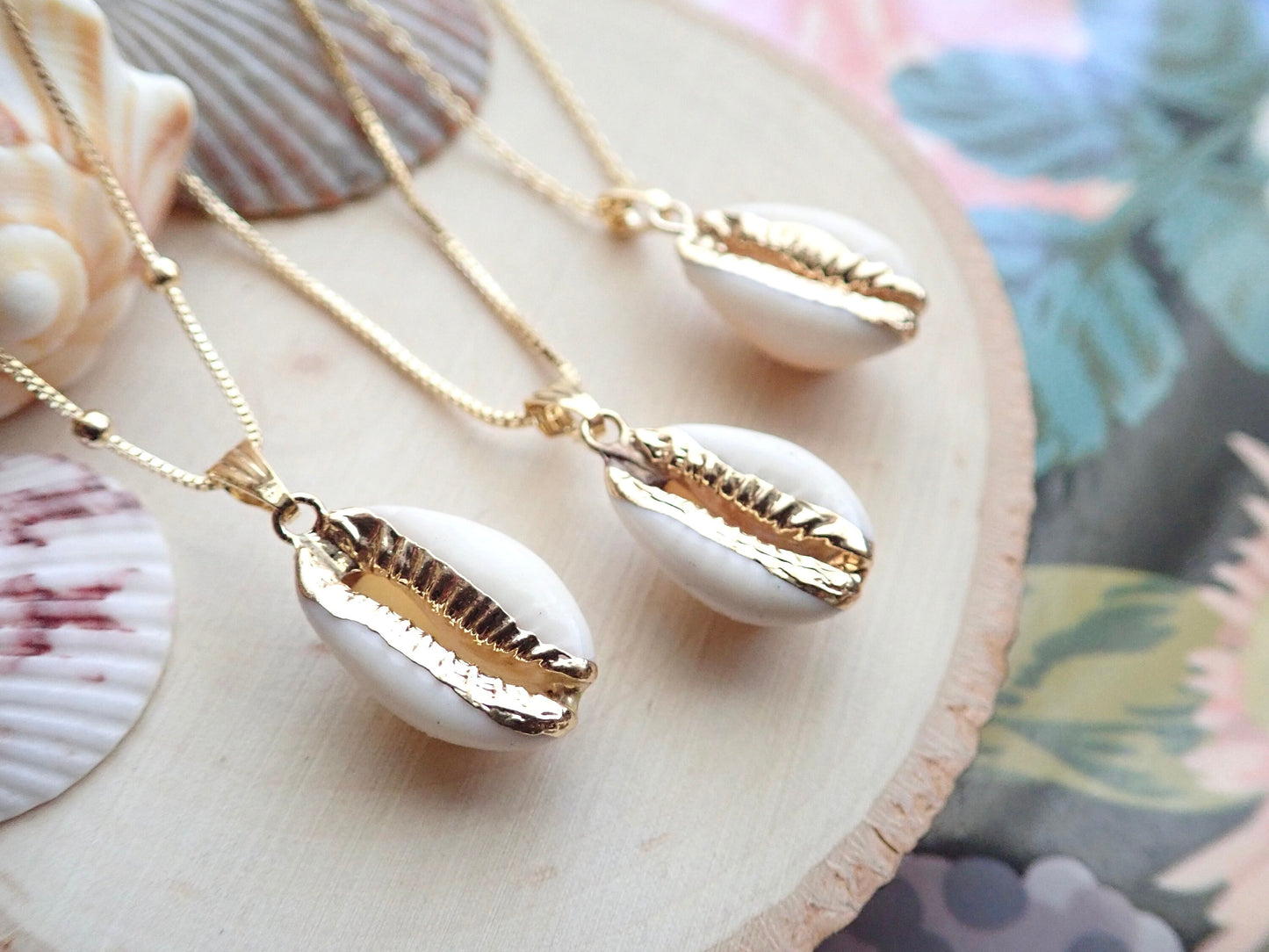 Real Seashell Cowrie Shell Necklace
