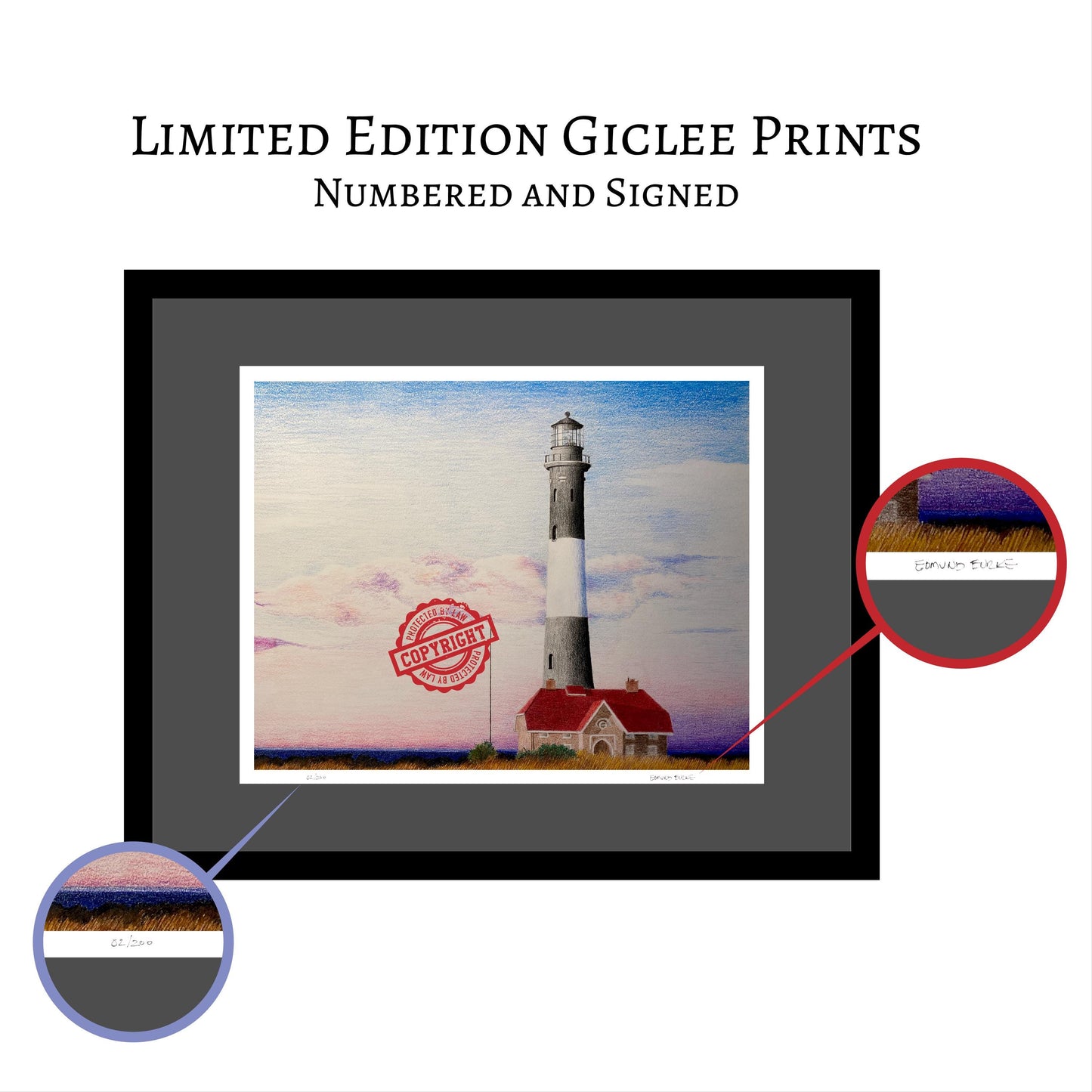 Beach Art Prints, Lighthouse Art, Coastal Wall Decor, Limited Edition Art Prints, Fire Island Lighthouse, Nautical Gift, Long Island Art