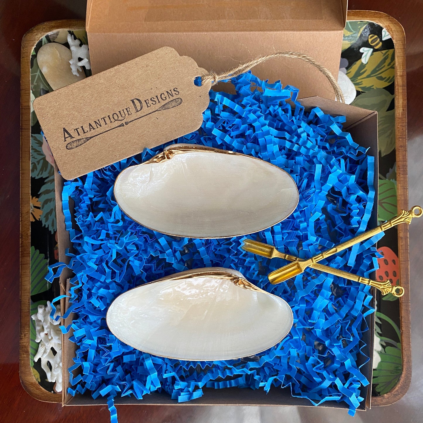 Handcrafted Clam Shell Salt and Pepper Dishes – Beach House Table Decor