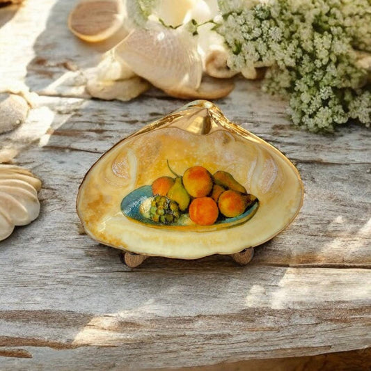 Decoupage Shell Ring Dish – Cézanne Art, Coastal Housewarming Gift