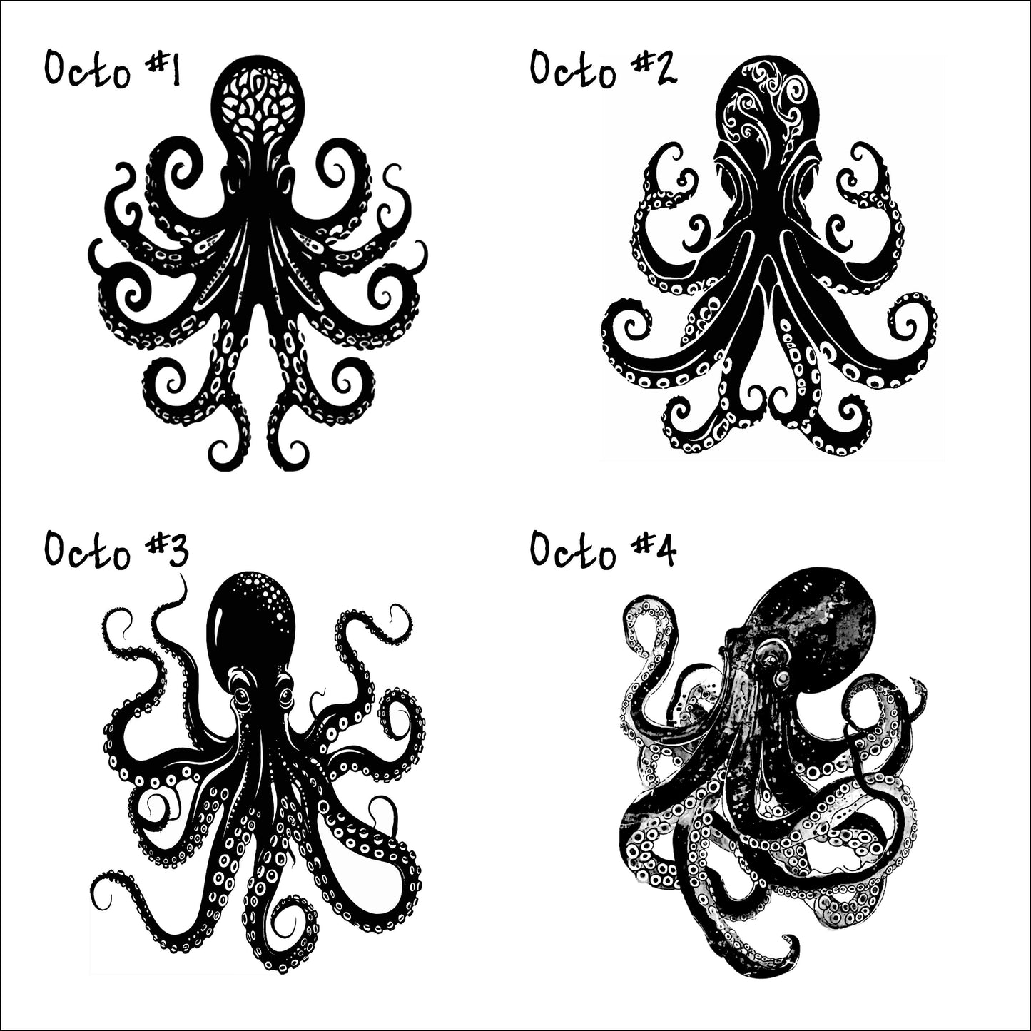Decoupage Octopus Oyster Shell Shadow Box – Hand-Crafted Coastal Wall Hanging, Nautical Gift