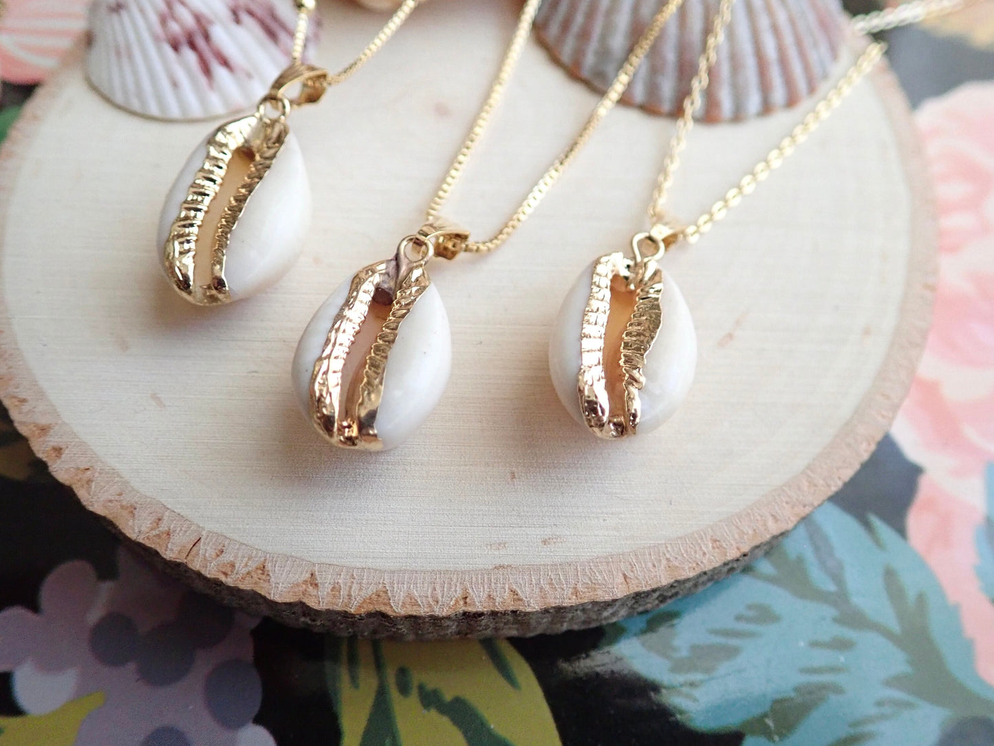 Real Seashell Cowrie Shell Necklace