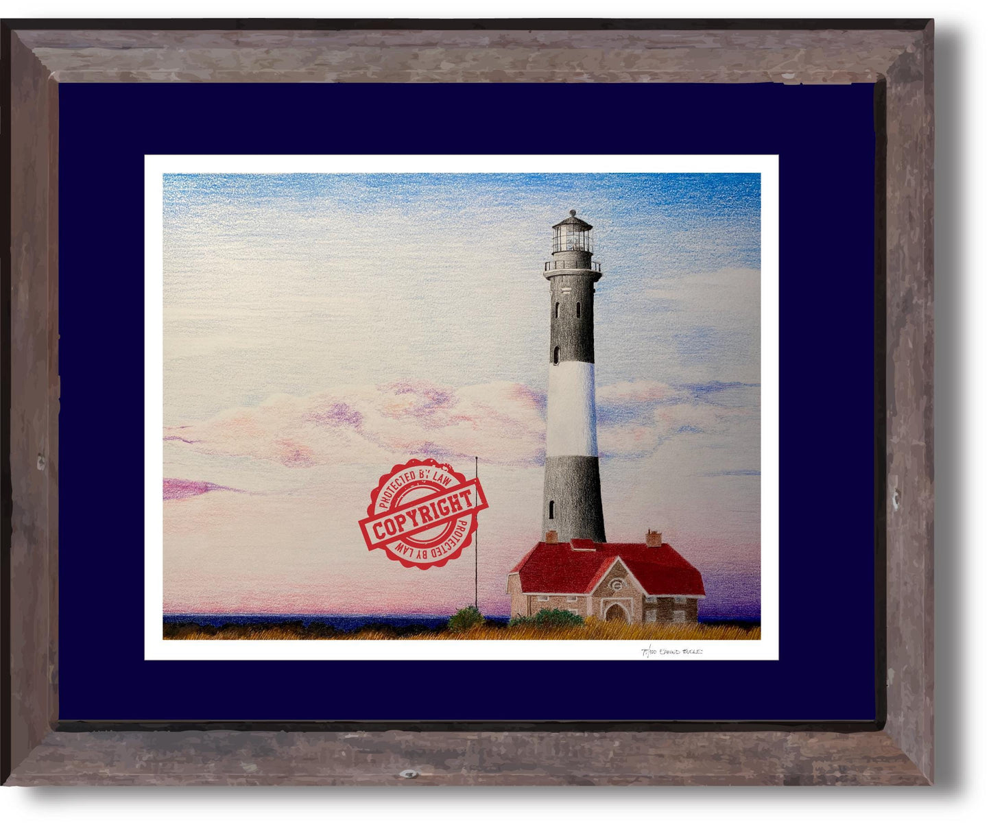 Beach Art Prints, Lighthouse Art, Coastal Wall Decor, Limited Edition Art Prints, Fire Island Lighthouse, Nautical Gift, Long Island Art