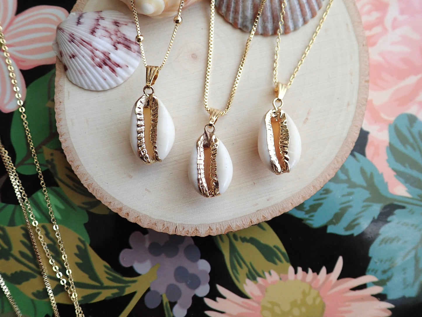 Real Seashell Cowrie Shell Necklace