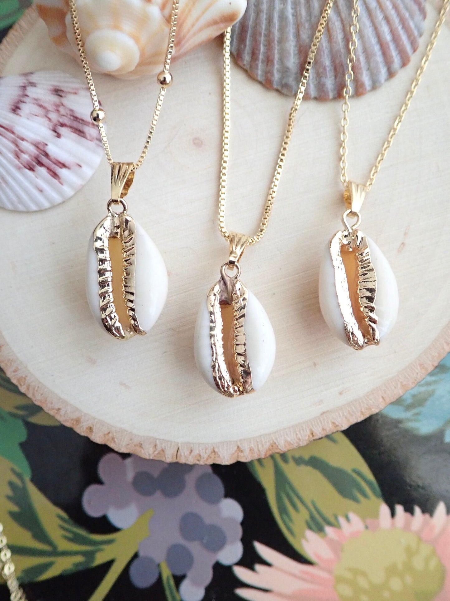Real Seashell Cowrie Shell Necklace