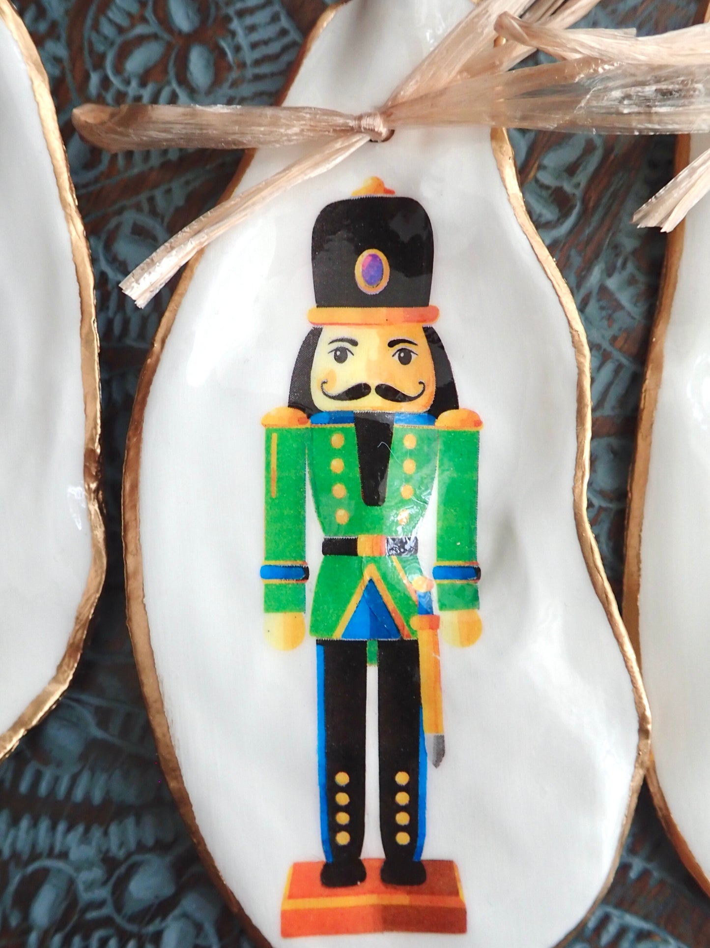 Holiday Ornament Nutcracker Suite Decoupage Oyster Shells