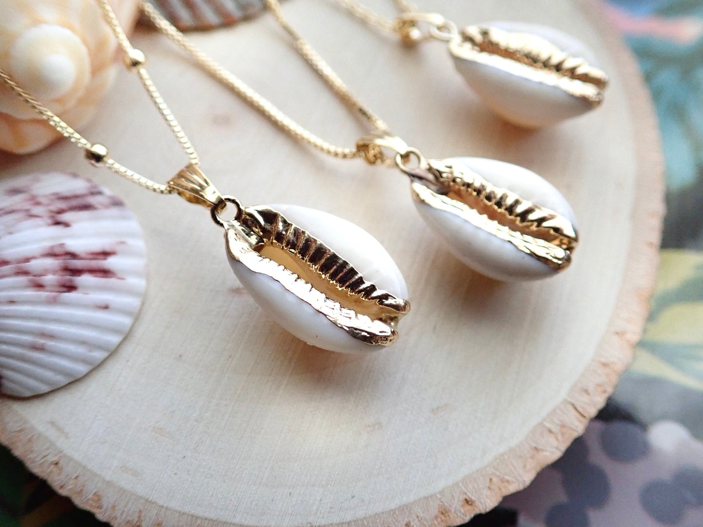 Real Seashell Cowrie Shell Necklace