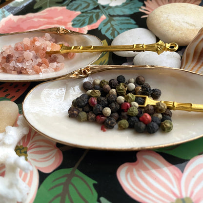 Handcrafted Clam Shell Salt and Pepper Dishes – Beach House Table Decor
