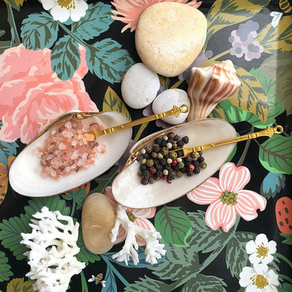 Handcrafted Clam Shell Salt and Pepper Dishes – Beach House Table Decor