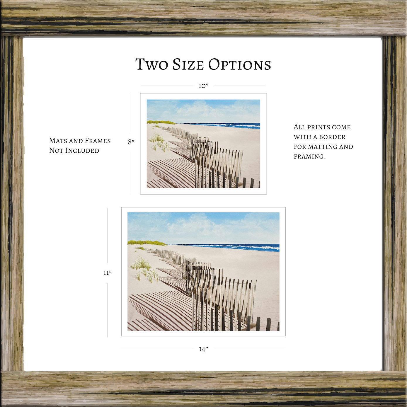 Fire Island Beach Watercolor Print, Coastal Wall Art, Sunny Seascape, Nautical Decor, Ocean Landscape, Hamptons Style Art