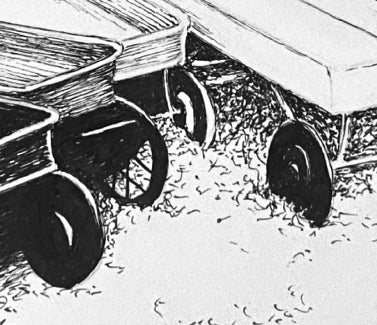 Ocean Beach Ferry Dock Original Pen and Ink Drawing Print, B & W  Fire Island Beach Art, Retro Beach Town Art, Beach House Coastal Decor