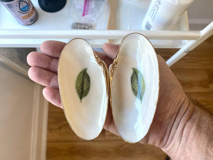 Handcrafted Clam Shell Salt and Pepper Dishes – Beach House Table Decor