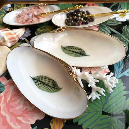 Handcrafted Clam Shell Salt and Pepper Dishes – Beach House Table Decor
