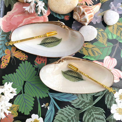 Handcrafted Clam Shell Salt and Pepper Dishes – Beach House Table Decor