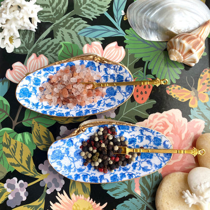 Handcrafted Clam Shell Salt and Pepper Dishes – Beach House Table Decor